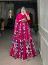 Pink Colour Rayon With Plain Printed Silk Lehenga With Blouse Dupatta Wholesale Market Surat